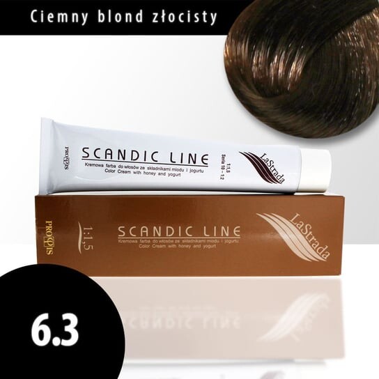 

6.3 крем-краска для волос темно-золотистый блондин Scandic Line LaStrada 100мл