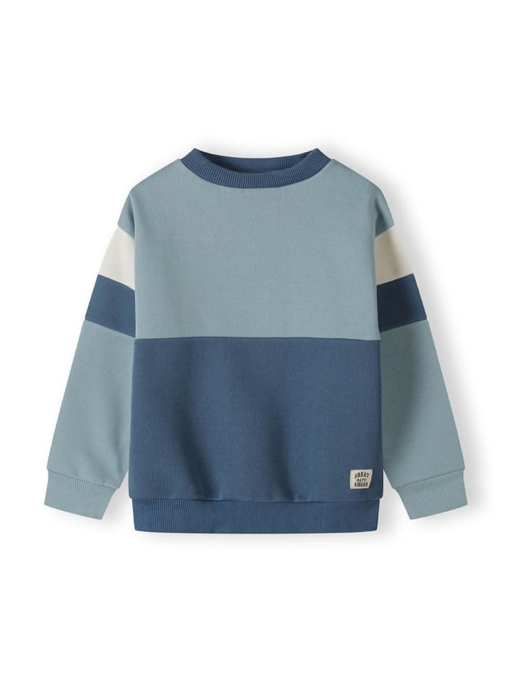 Minoti Комплект из двух предметов: спортивный костюм 27fleece7 дымчато-синего цвета — фото 3