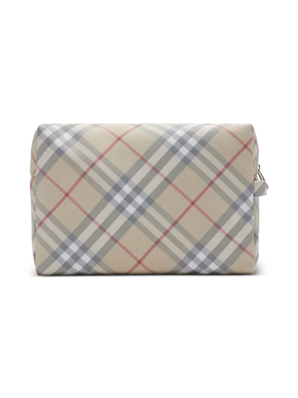Пеленальный клатч в клетку Burberry Kids, бежевый — фото 2