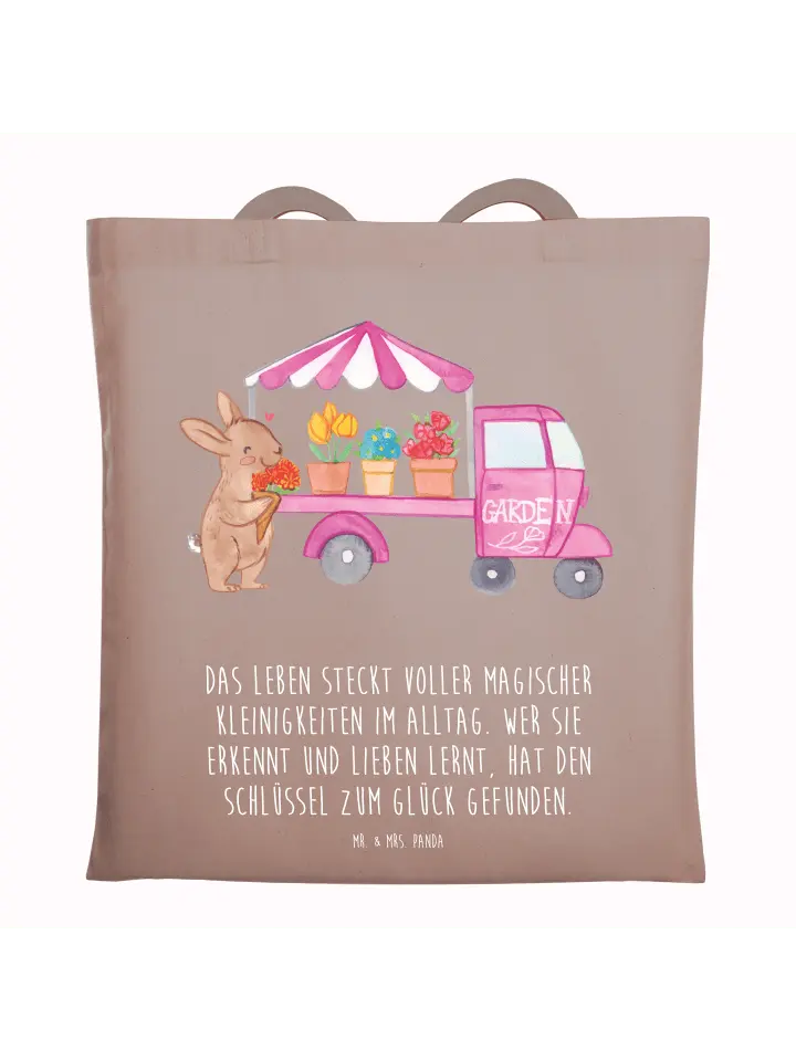 

Сумка для переноски Mr & Mrs Panda Osterhase Blumenwagen, пастельно-коричневый