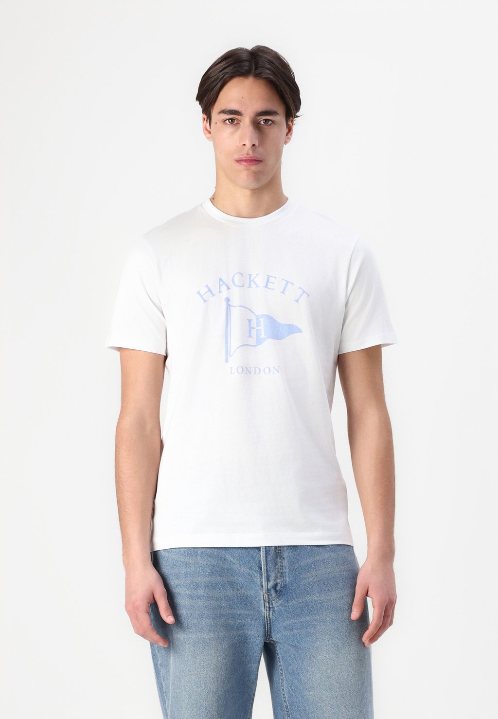 

Футболка с принтом HERITAGE FLAG TEE Hackett London, белый