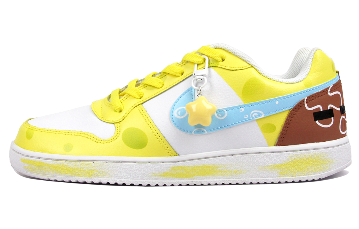 

Nike Низкие противоскользящие кроссовки для скейтбординга EBERNON, мужские, желто-розовые