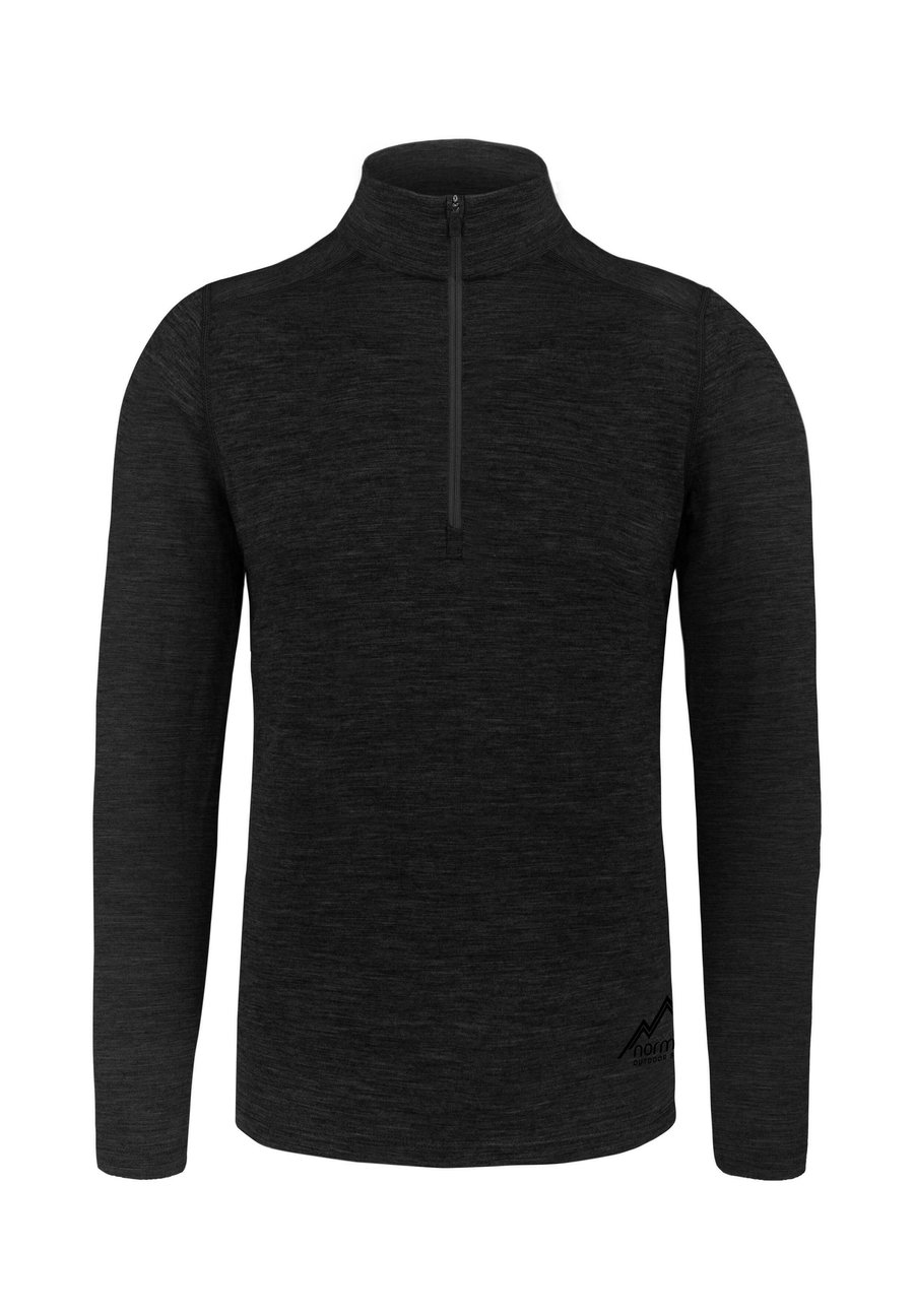 

Топ normani Outdoor Sports MIT 1/4 ZIPPER, Schwarz/Black