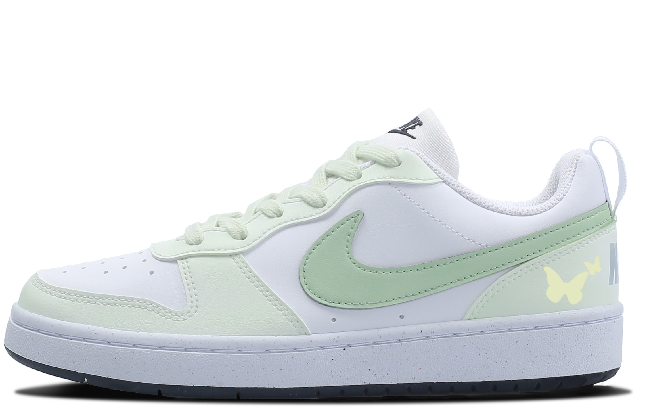

Nike Court Borough Green Apple Bubble детские скейтбординговые кроссовки Green для подростков