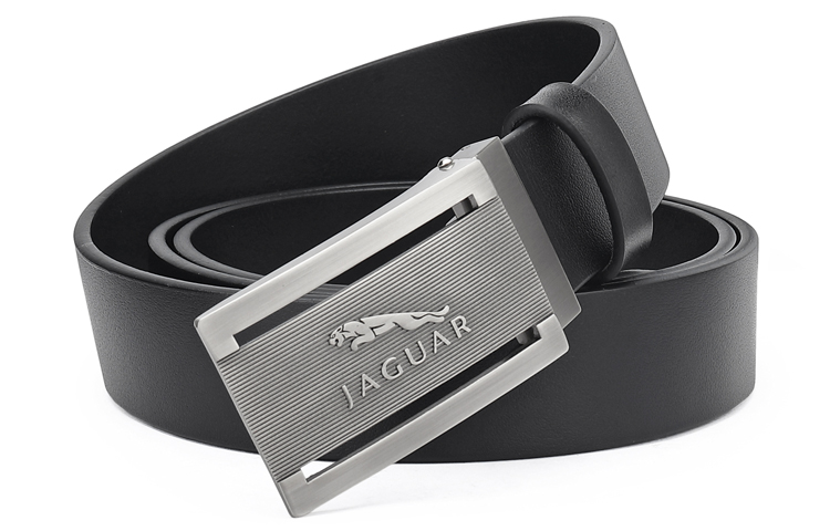 

JAGUAR Кожаный мужской ремень черный, Black