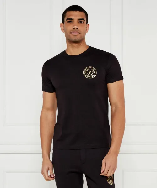 

Футболка Slim fit Versace Jeans Couture, черный