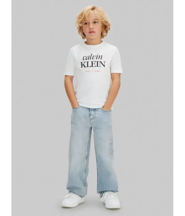 Футболка regular fit Calvin Klein Jeans, белый — фото 2