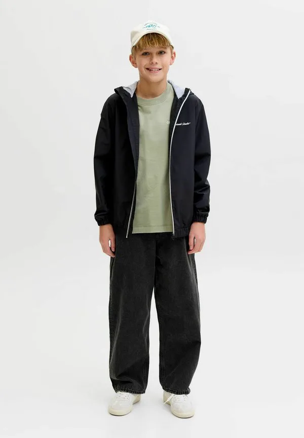 Футболка с принтом jornorrebro typo tee crew neck print tshirt Jack & Jones Junior, Seagrass