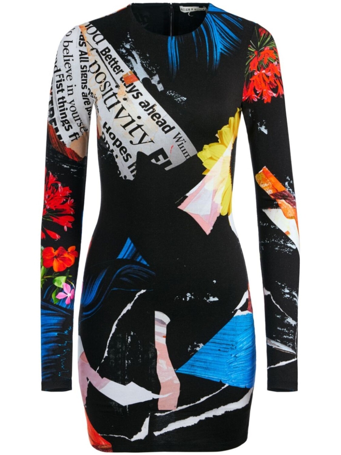 

Мини-платье alice + olivia Delora, черный