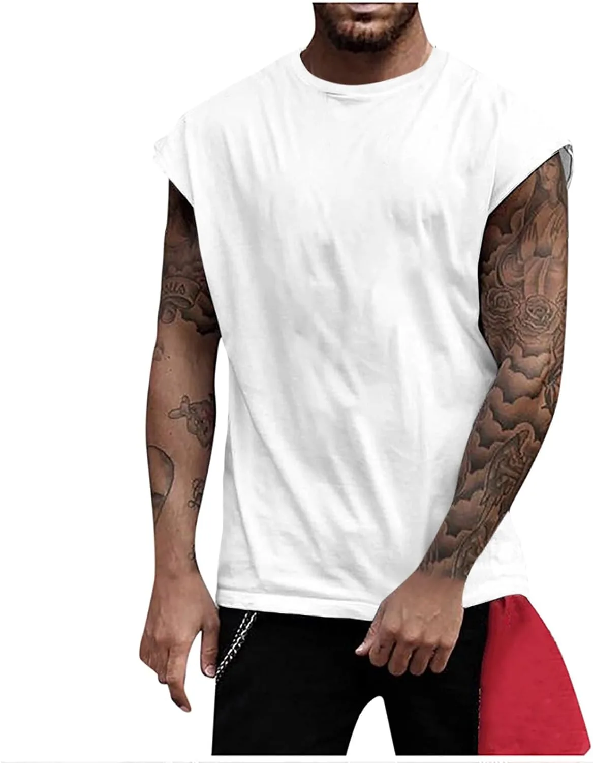 

Ymosrh Мужская майка без рукавов, летняя, для тренировок, S-4XL