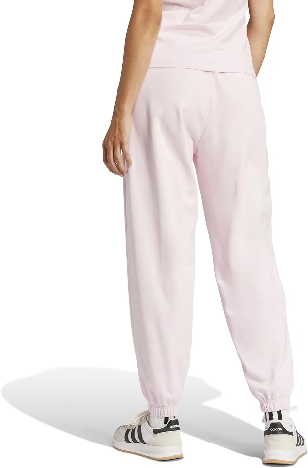 Женские спортивные брюки adidas Essentials French Terry, Clear Pink/White — фото 2