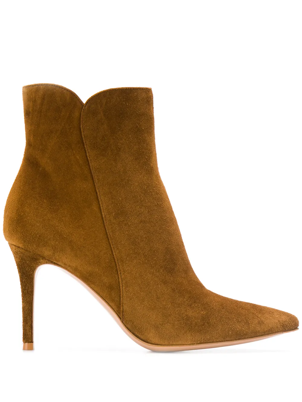 Ботильоны на шпильке Gianvito Rossi, коричневый