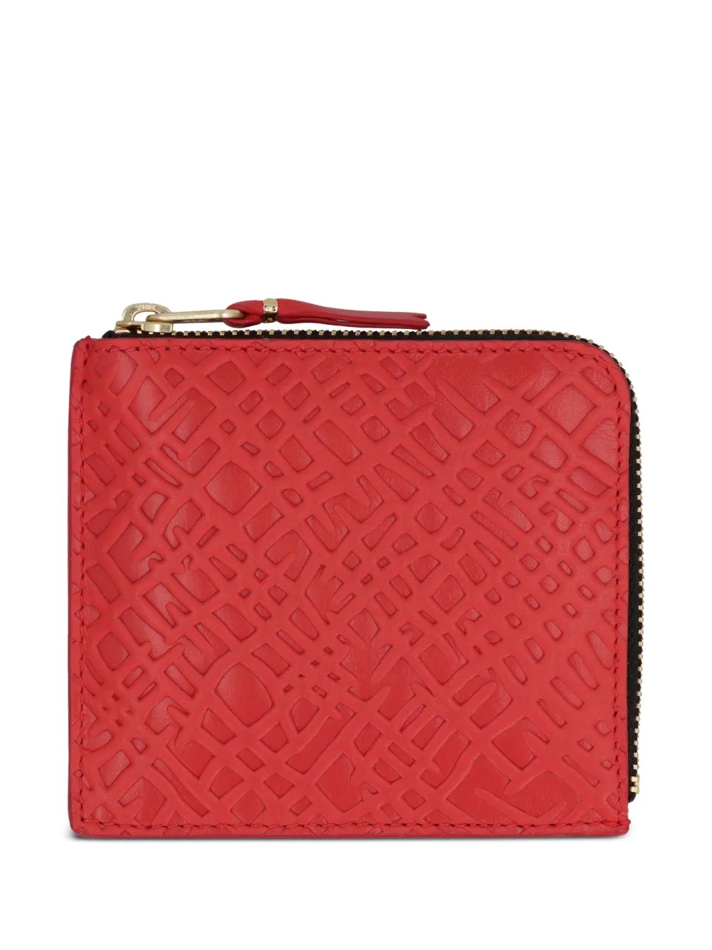 

Тисненый кошелек на молнии Comme Des Garçons Wallet, красный