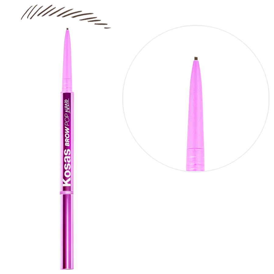 

Карандаш для бровей Brow Pop Nano Ultra-Fine Detailing + Feathering Kosas, 0.001 oz /0.03 g, Dark Brown