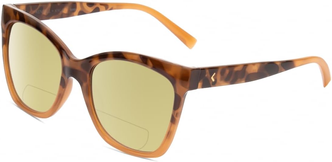 

Солнцезащитные очки Calabria K+K MARA Cat Eye с поляризованными линзами и бифокальной оправой, стильные и модные, для чтения, с защитой от УФ-излучения, Demi Tortoise Havana Gradient/Yellow Lens