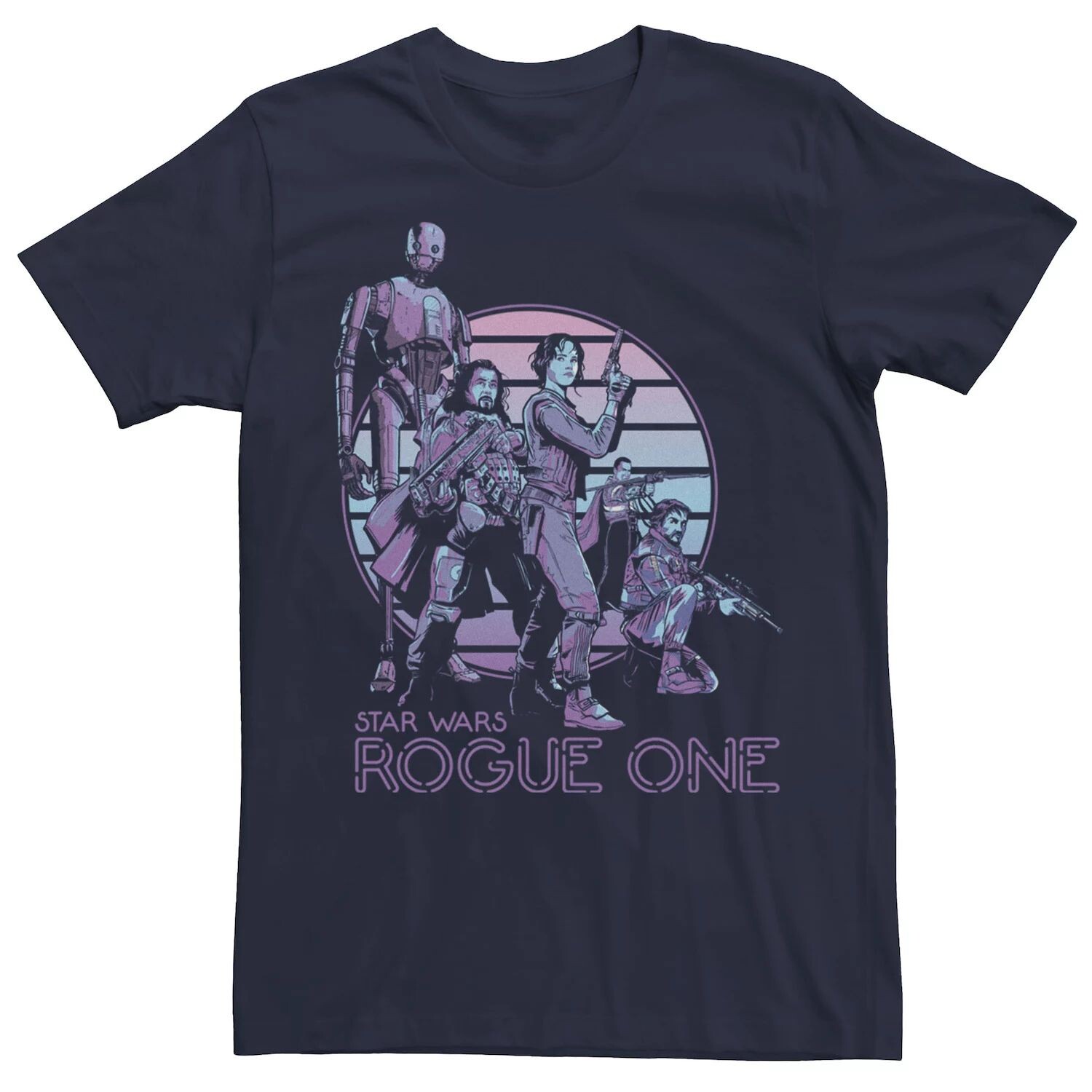 

Мужская футболка Rogue One с неоновой вывеской Rebel Group Star Wars