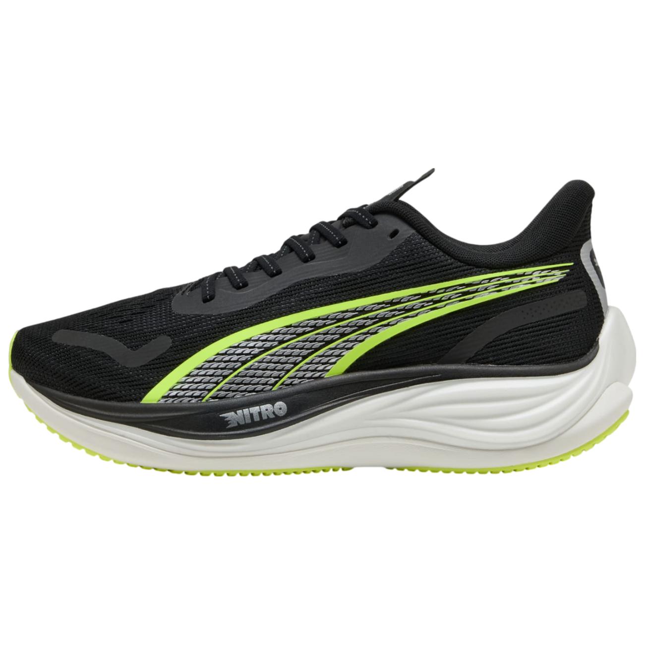 

PUMA Кроссовки Velocity NITRO 3 с низким верхом, устойчивые к истиранию и скольжению, мужские, цвет: черный, желтый
