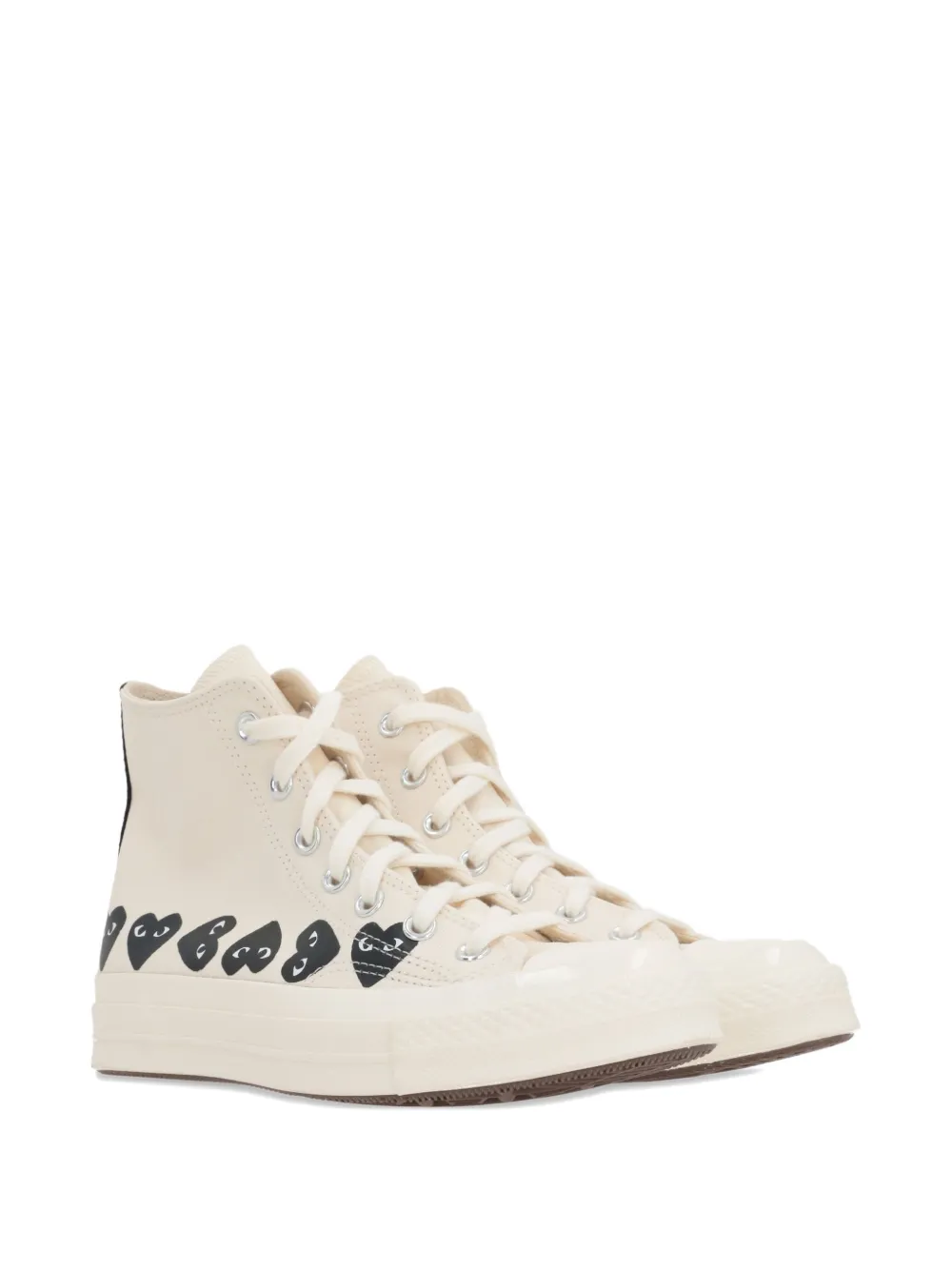 Высокие кеды Chuck 70 Multi Heart Comme Des Garçons Play x Converse, нейтральный — фото 2