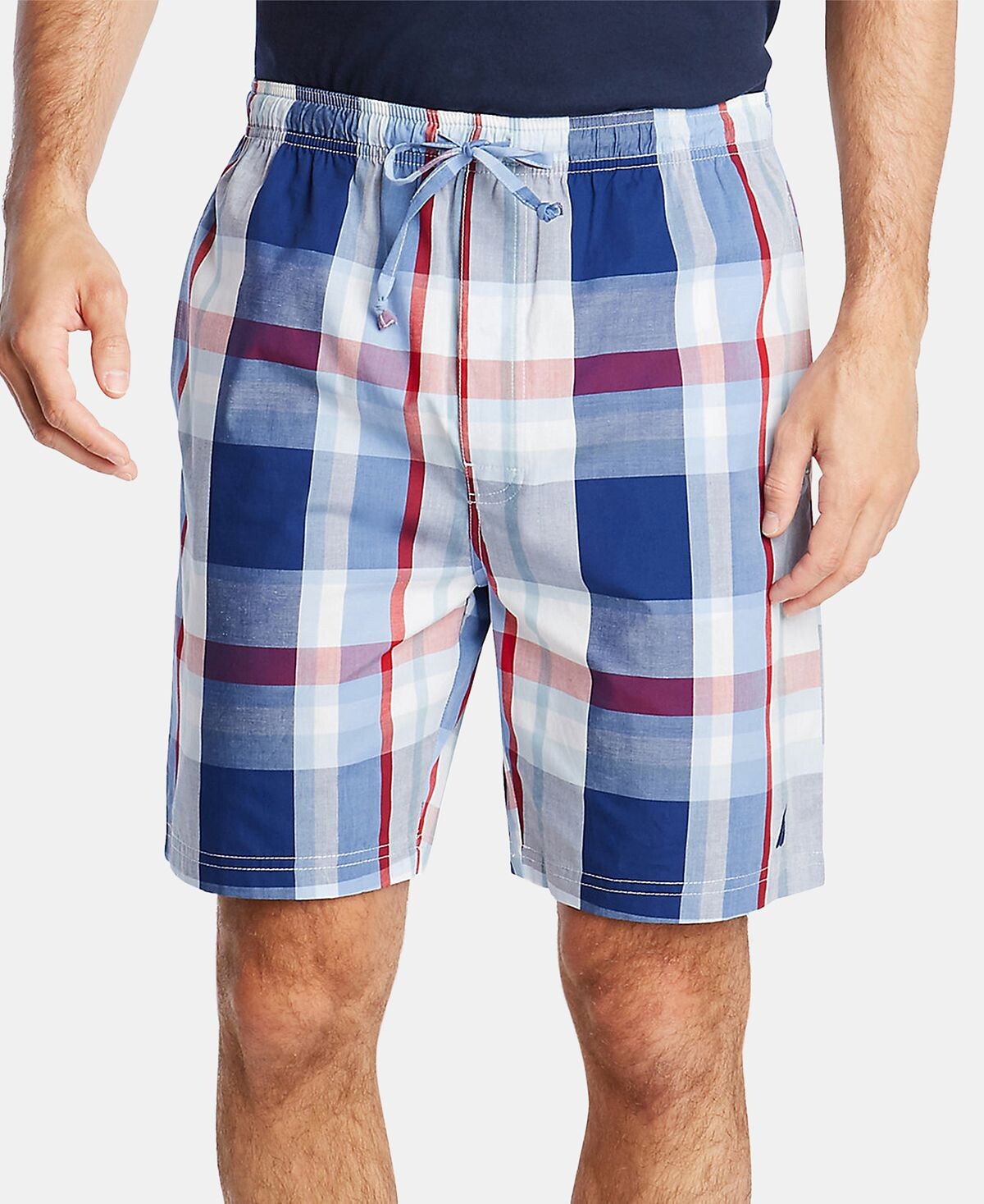 

Мужские хлопковые пижамные шорты в клетку Nautica