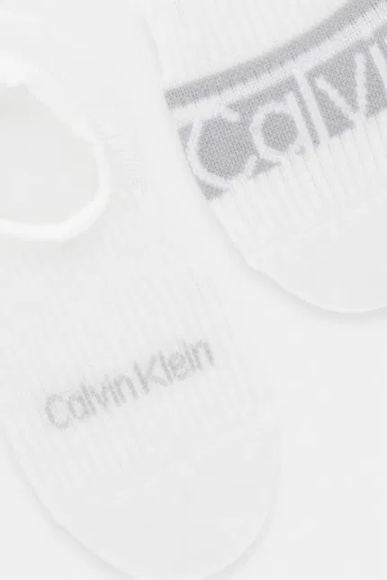 Носки-следы 2 шт Calvin Klein, белый — фото 2