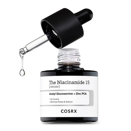 

Сыворотка для лица COSRX Niacinamide 15% с цинком 1% 0,67 жидких унций, уменьшающая поры и избыток кожного сала - лечение несовершенств против старения