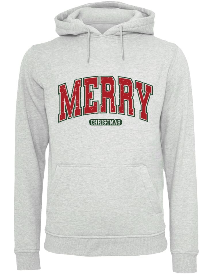 

Пуловер F4NT4STIC Hoodie Weihnachten Varsity Retro, пятнистый серый