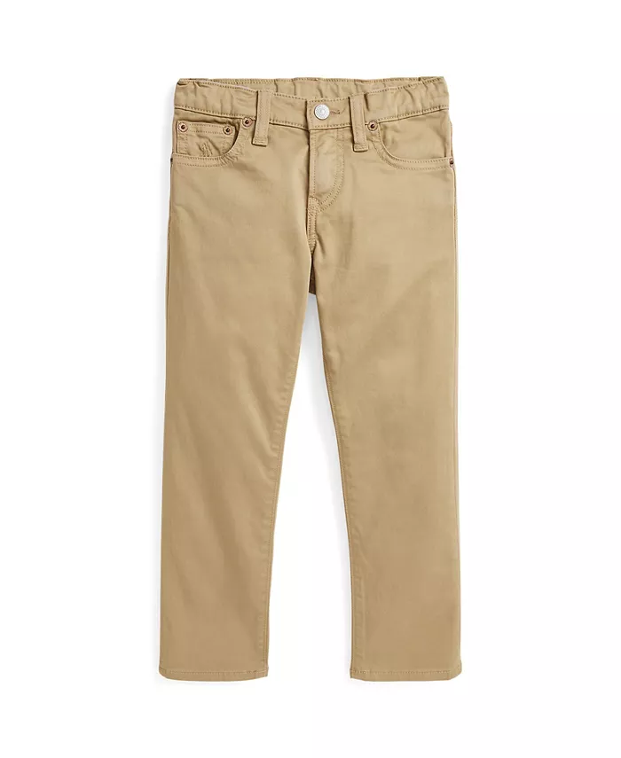 Брюки Sullivan Slim Stretch Sateen для малышей и мальчиков Polo Ralph Lauren, коричневый/бежевый — фото 4