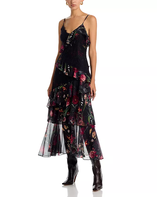 

Многоярусное платье Анаис Area Stars, мультиколор