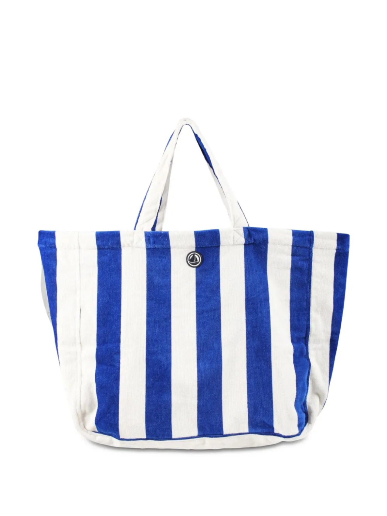 

Полосатая пляжная сумка Petit Bateau, белый