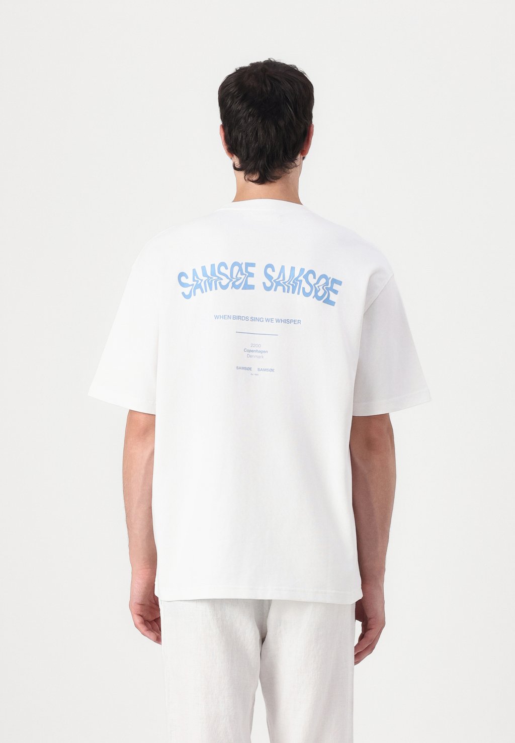 

Футболка с принтом SWIRL UNISEX Samsøe Samsøe, белый