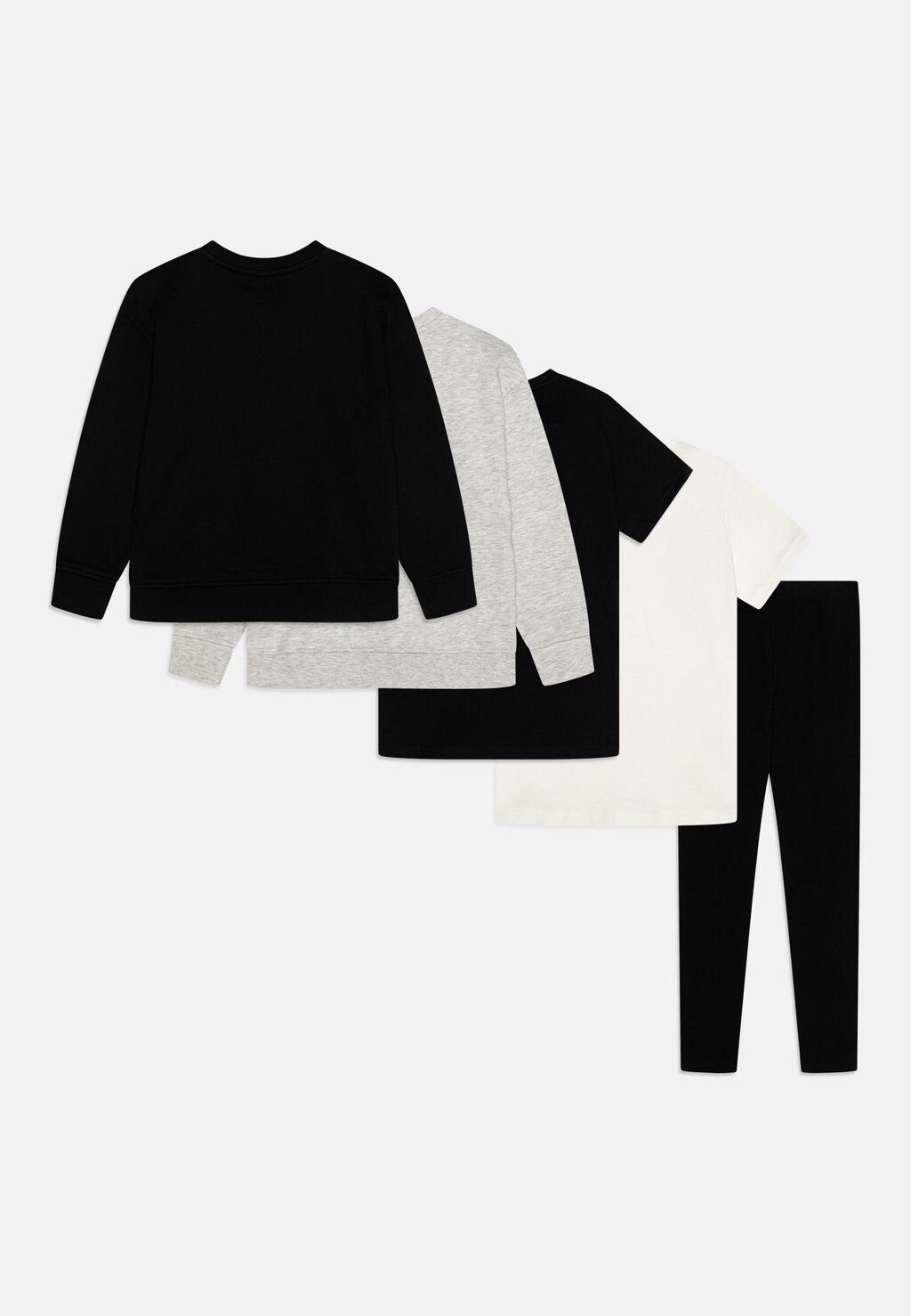 Толстовка UNISEX SET Friboo, цвет mottled light grey/black/white — фото 2