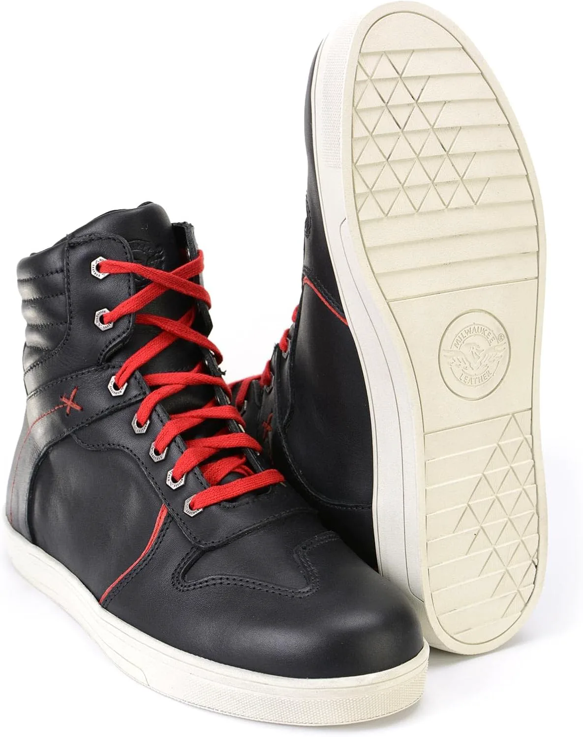 

Мужские мотоциклетные ботинки Milwaukee Leather - усиленная подошва, стелька с контролем климата, противоскользящая подошва, черный