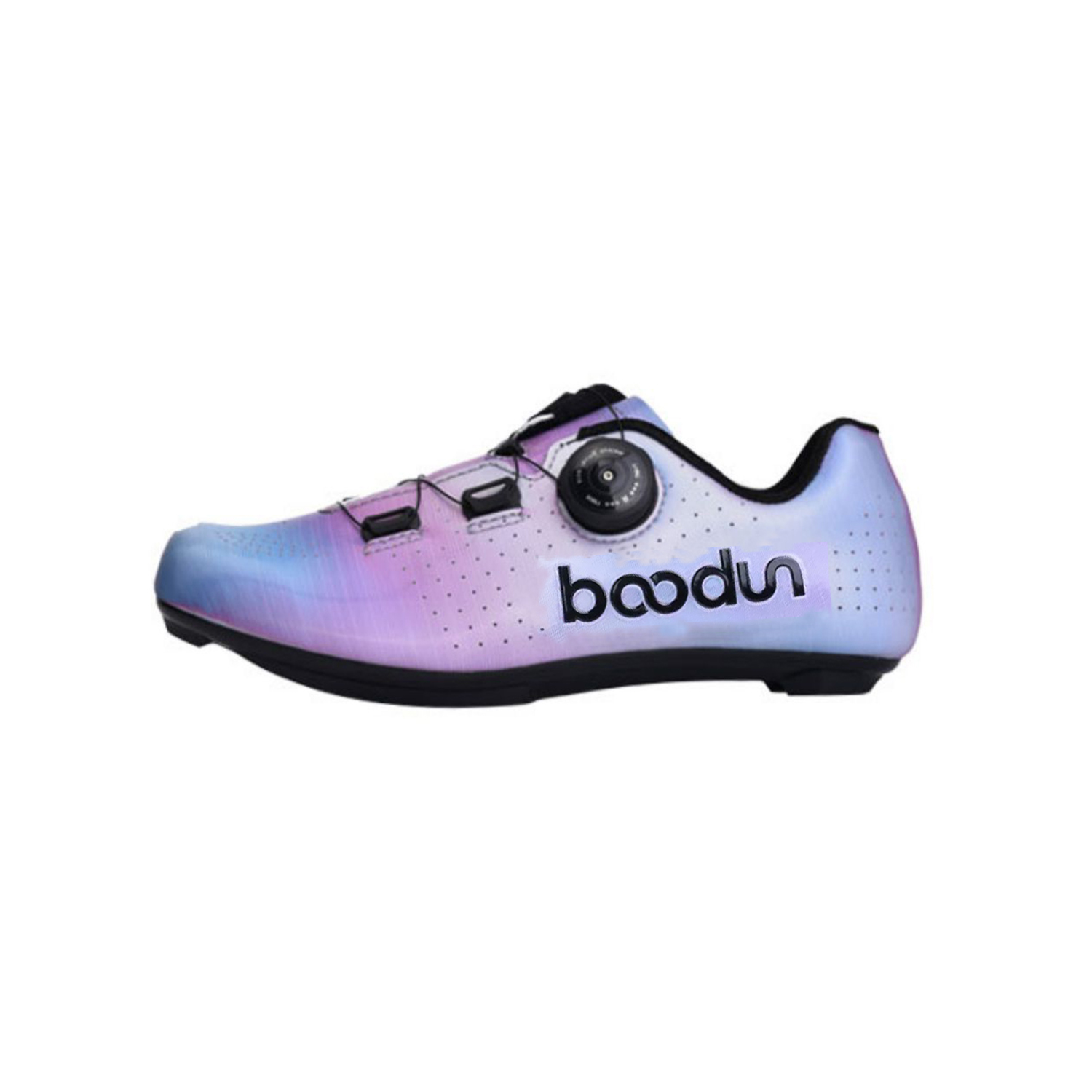 Женские велосипедные туфли BOODUN противоскользящие износостойкие низкие темно-фиолетовые