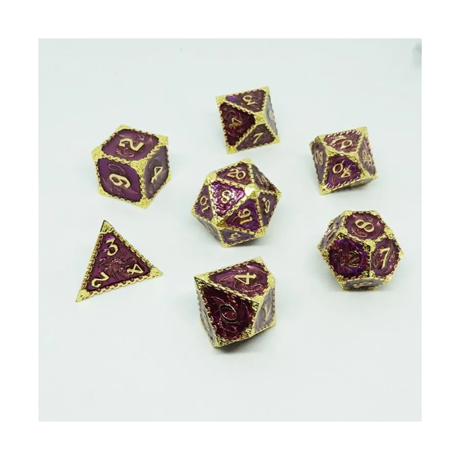 

Поликомплект Розовый Дрейк (7), Metal Dice (Chronicle Cards)