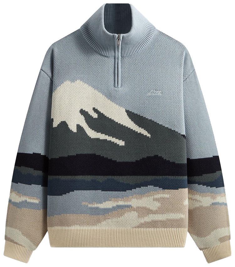 

Свитер Kith Scenic Wyona Quarter Zip Sweater, синий
