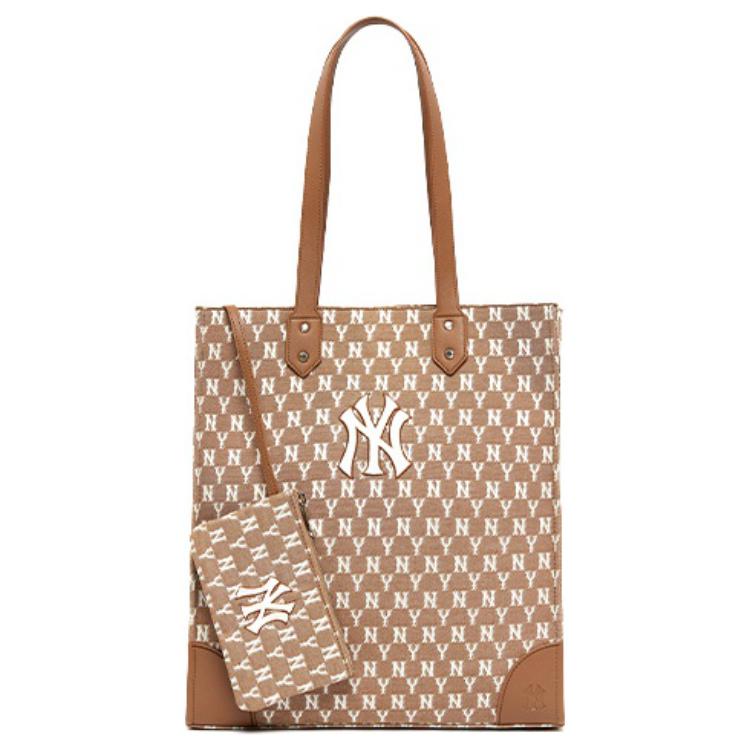 

Коллекция Monogram Полиэстер Комбо Сумка Тотбэг Шоппер Плечевая Сумка Классическая Унисекс Хаки MLB