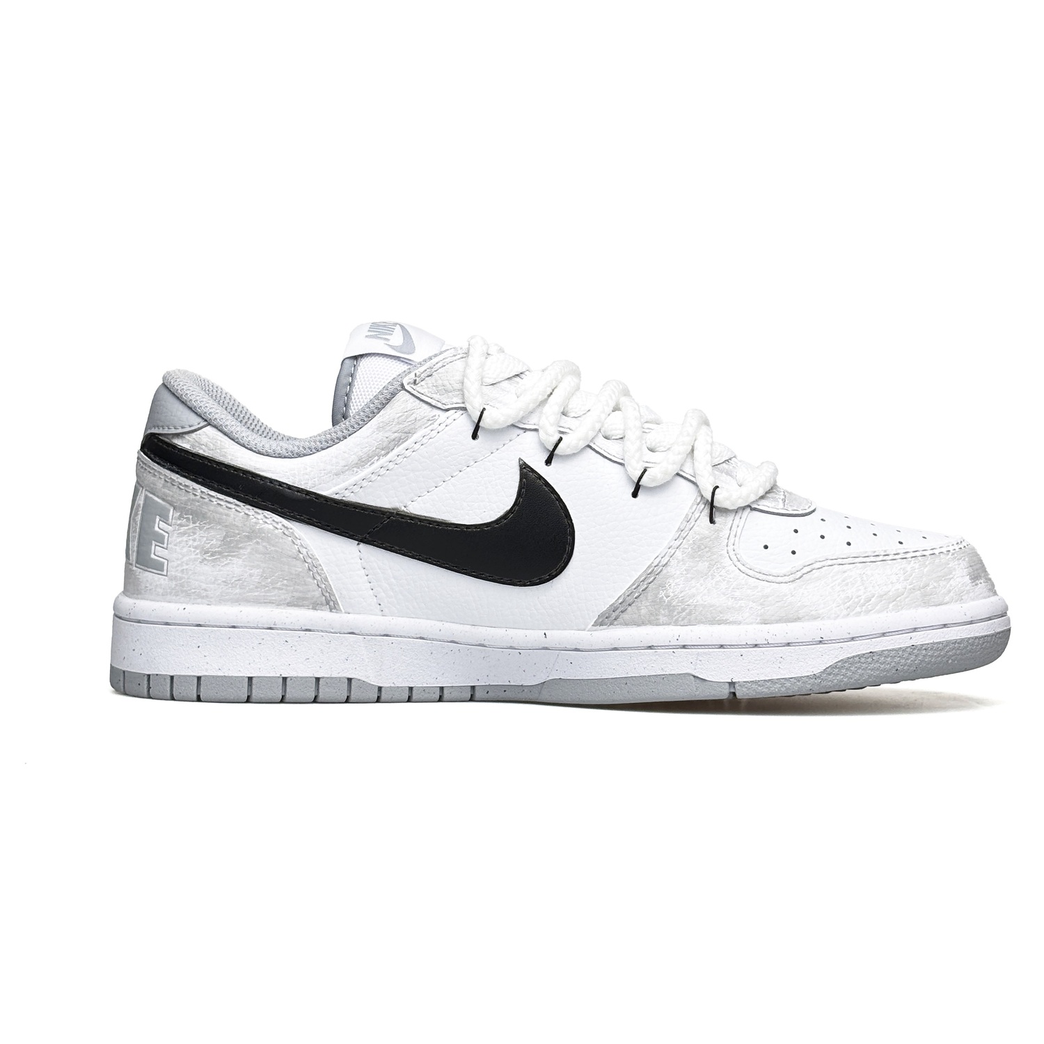 Nike Dunk Vassell Устойчивые к истиранию и скольжению низкие кроссовки для скейтбординга мужские бело-серые — фото 4