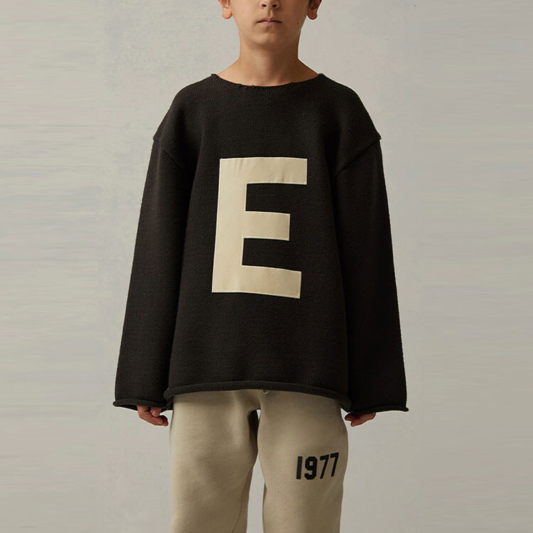 Детский свитер Fear Of God Essentials, цвет Black Iron — фото 3