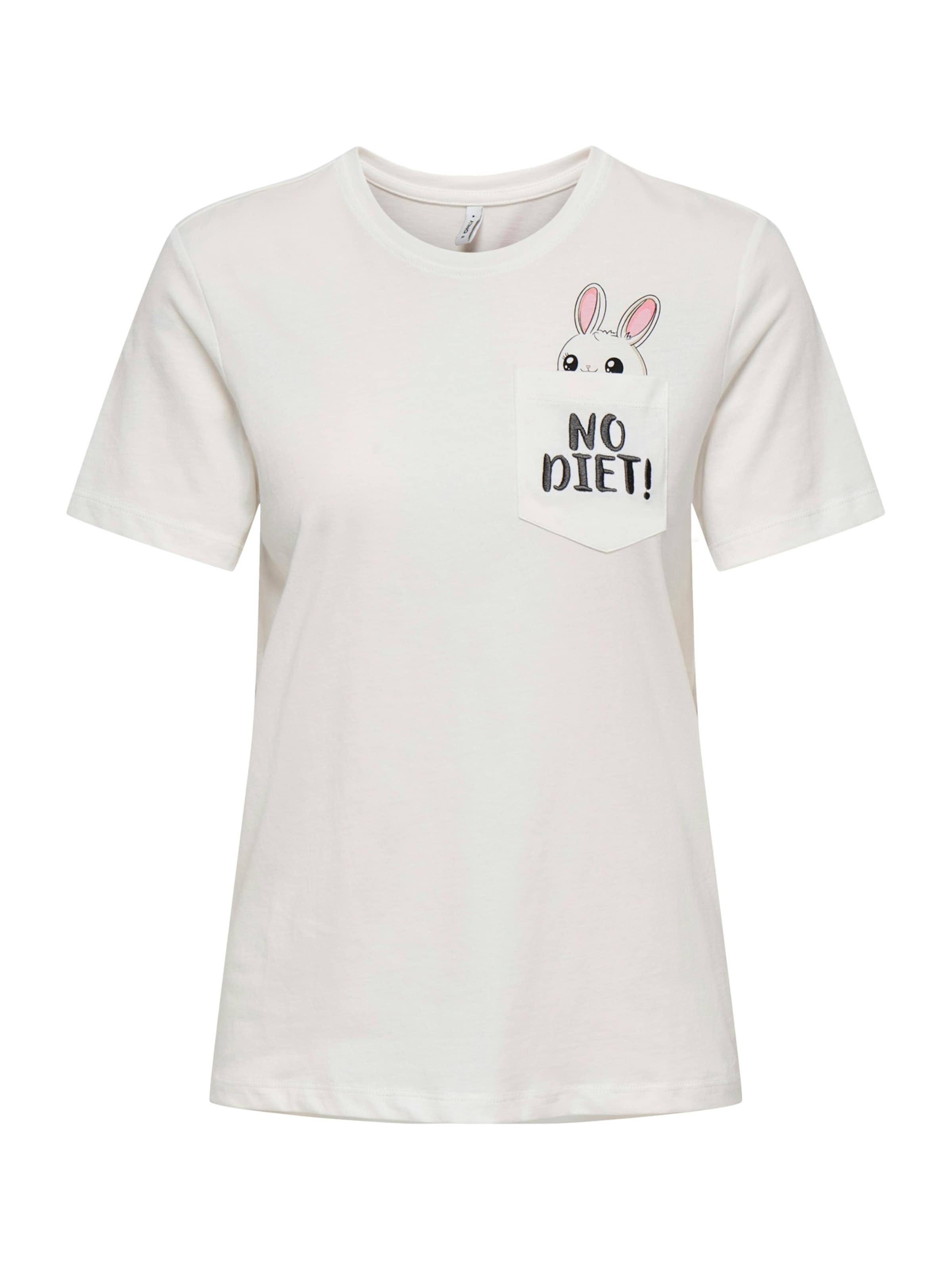 

ONLY Футболка 'ONLPOLLY' в белом цвете