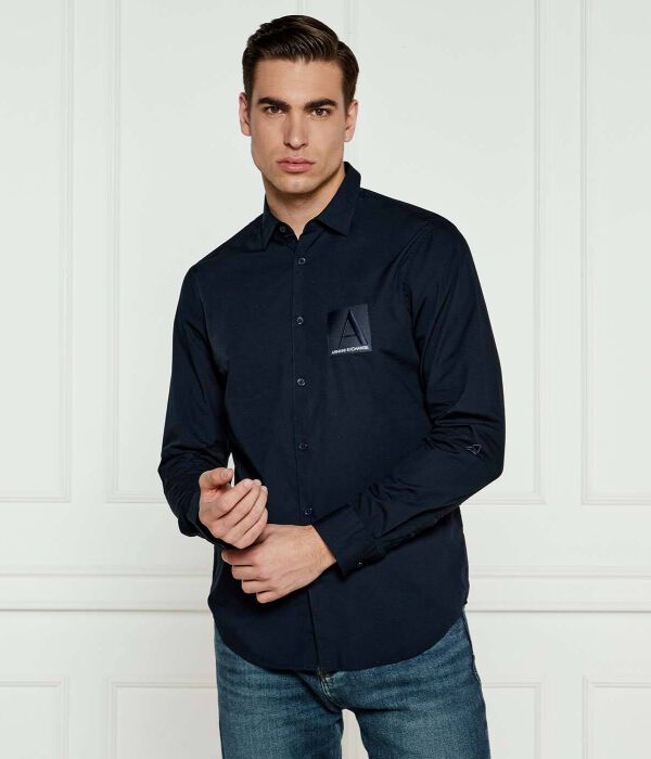 

Рубашка Regular fit Armani Exchange, синий