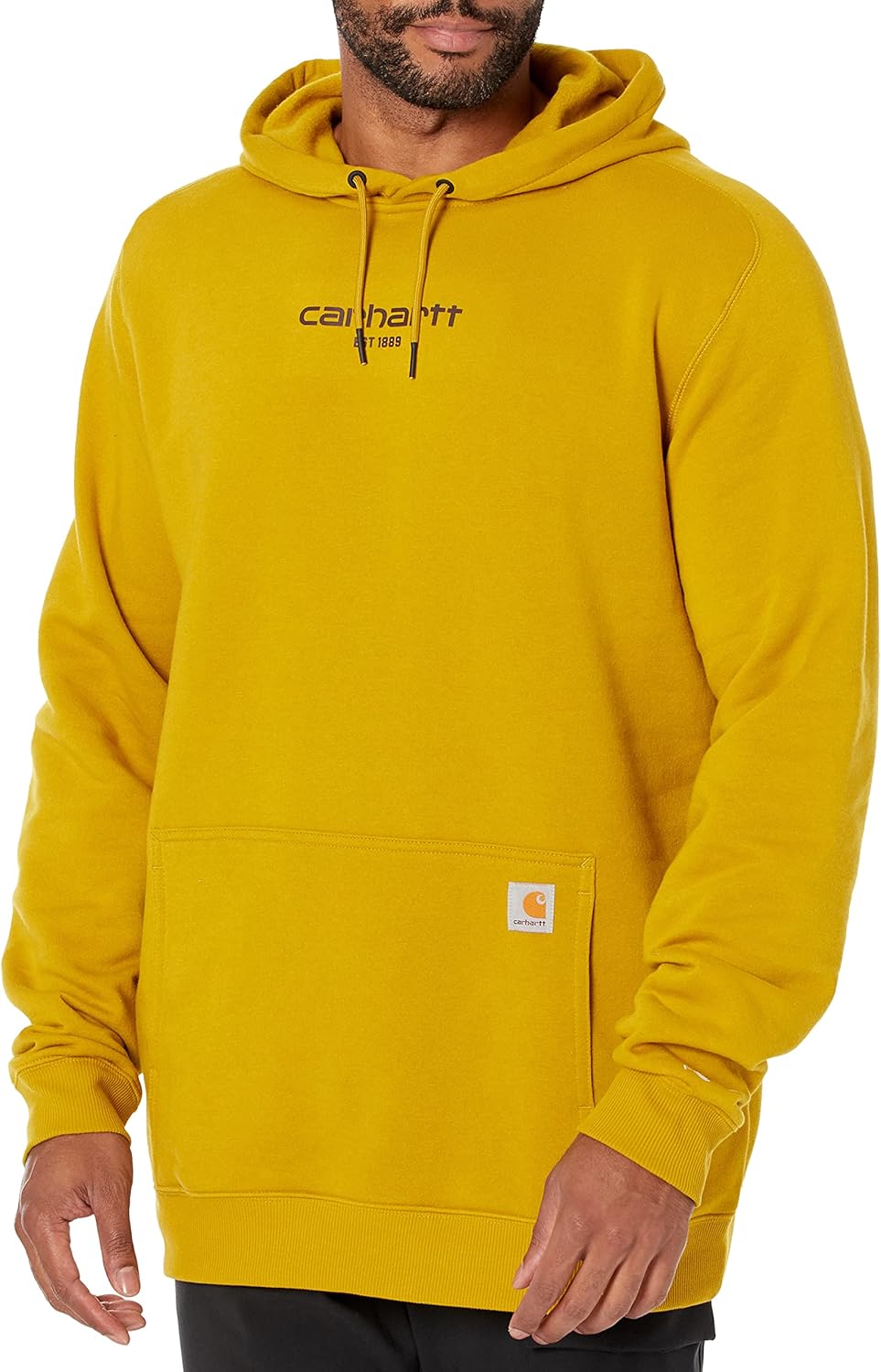 

Carhartt мужская толстовка 105569 Force Relaxed Fit легкая с логотипом, Golden Haze