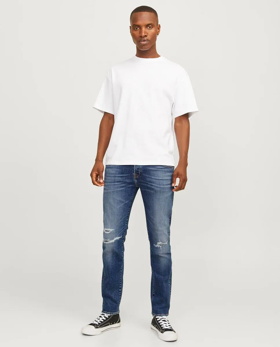 

Мужские зауженные джинсы с низкой посадкой Jack & Jones, синий