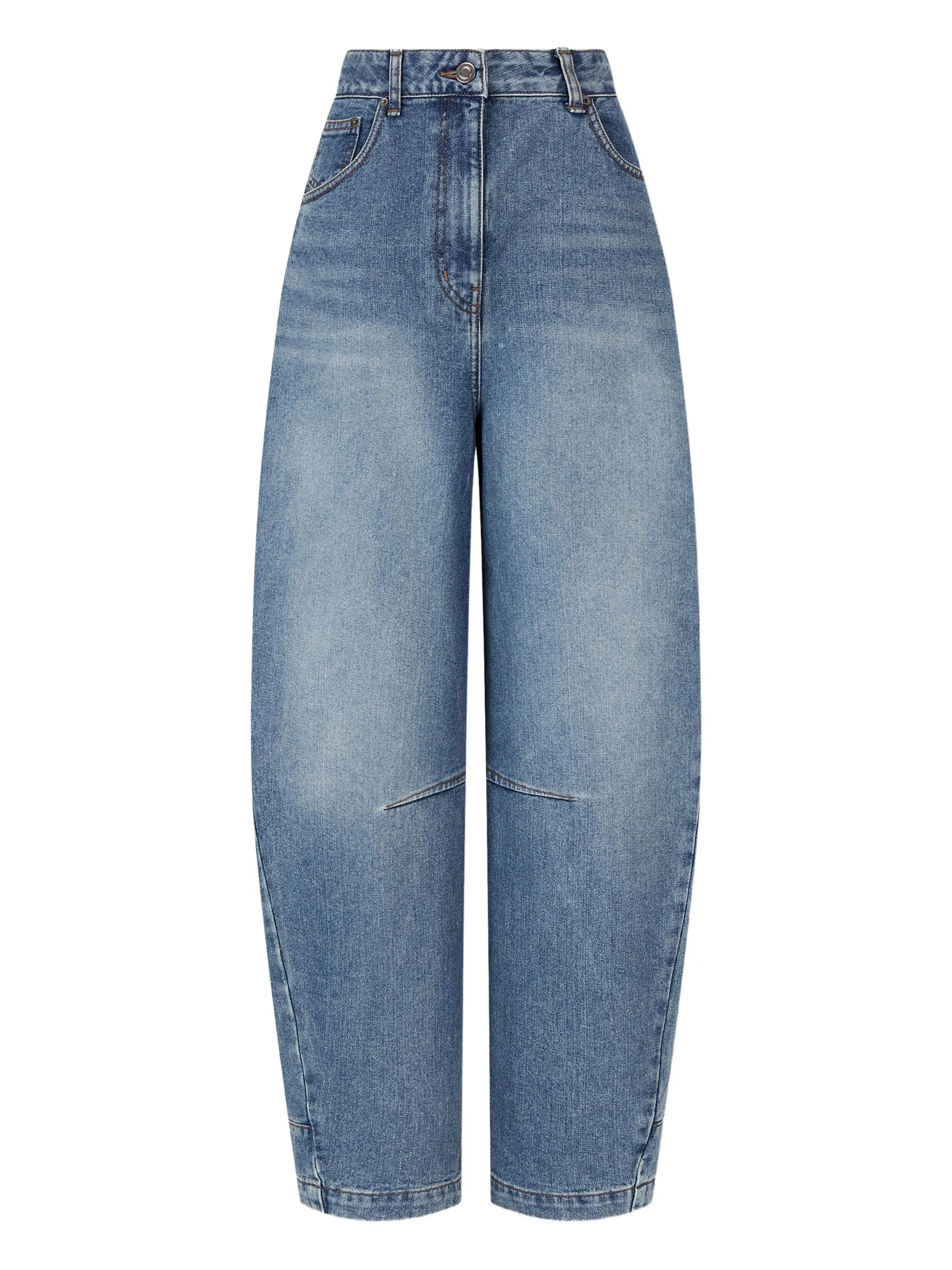 

Зауженные джинсы с регулируемой задней частью Tomboy, синий