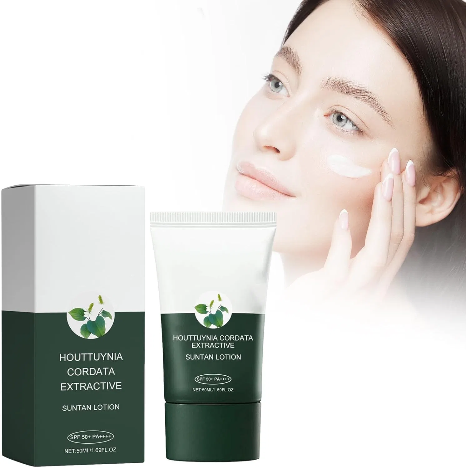 Солнцезащитный крем Daily 50+ PA++++ Clear Filter, зеленый, 50 мл Generic — фото 3