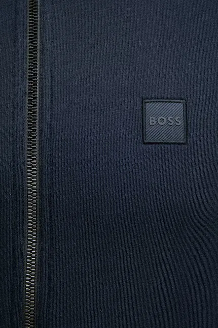 Бомбер BOSS Orange Zestart, темно-синий — фото 4