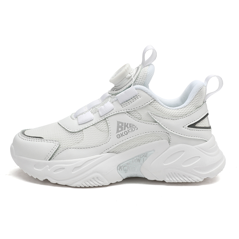

Износостойкие дышащие легкие амортизирующие детские беговые кроссовки Kids' BKG, белый