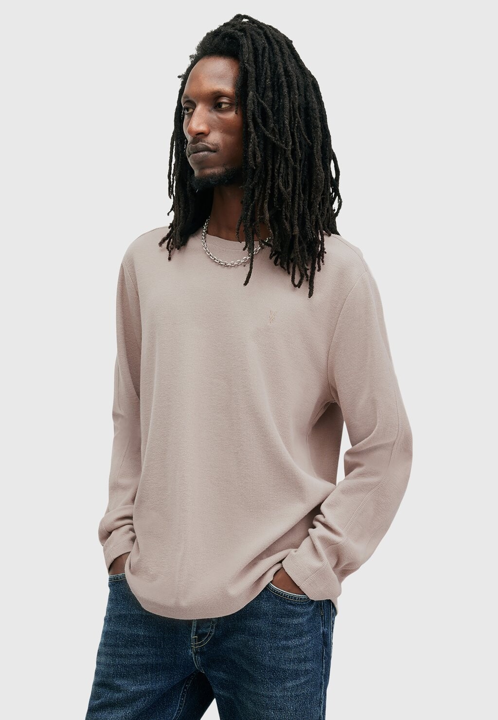 

Топ с длинными рукавами ROWE CREW AllSaints, молочный