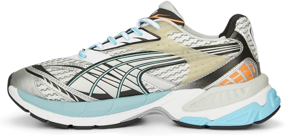 Мужские кроссовки PUMA Velophasis с поэтапной шнуровкой - серые — фото 3