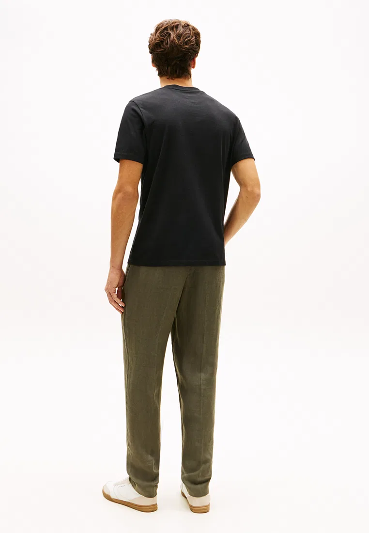 Футболка с круглым вырезом, Heritage Logo Jersey, TH Mainline Tommy Hilfiger, черный — фото 2