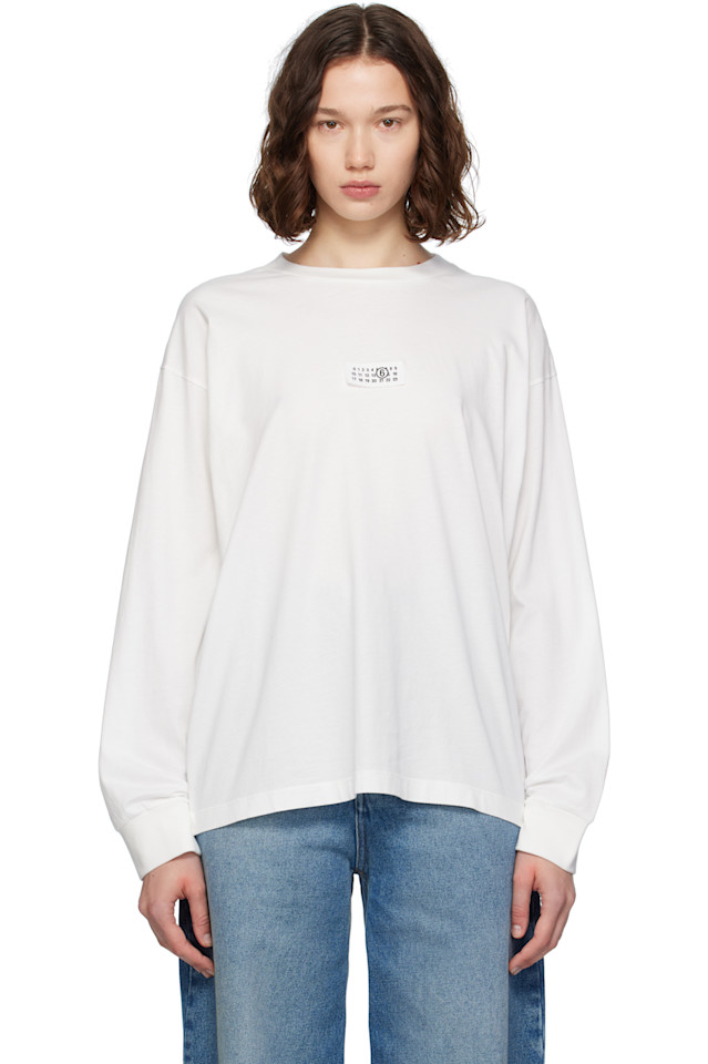 

Хлопковая футболка Mm6 Maison Margiela, белый